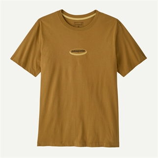 Patagonia Mens 95 Oval Logo T-Shirt bobcat brown sunshine bryst